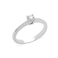 Anello Gazzola Gioielli Donna Solitario in Oro bianco Diamante 0.08 Ct S-DORS008-V - S-DORSOL15-S GSI
